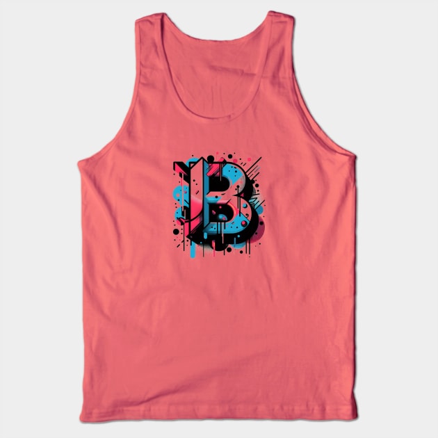 Letter B design graffity style Tank Top by grappict